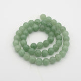 Natural Green Aventurine Round Bead Strands, 6mm, Hole: 1mm, about 68pcs/strand, 15.7 inch