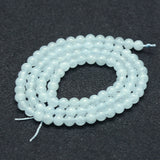 Natural Aquamarine Beads Strands, Grade A, Round, 4mm, Hole: 1mm, about 94pcs/strand, 15.5 inch(39.5cm), 2Strand/Set