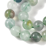 Natural Fluorite Beads Strands, Round, Grade AB, 8mm, Hole: 1mm, about 45~47pcs/strand, 15.16''(38.5cm), 5Strand/Set