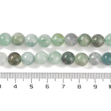 Natural Fluorite Beads Strands, Round, Grade AB, 8mm, Hole: 1mm, about 45~47pcs/strand, 15.16''(38.5cm), 5Strand/Set