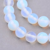 Opalite Beads Strands, Round, 4~4.5mm, Hole: 0.8mm, about 92pcs/strand, 15 inch, 5Strand/Set