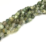 Natural Tree Agate Round Gemstone Beads Strands, 8.5mm, Hole: 1.2mm, about 45~48pcs/strand, 15 inch, 5Strand/Set