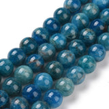 Natural Apatite Beads Strands, Round, 8~9mm, Hole: 1mm, about 45~48pcs/strand, 15.7 inch, 2Strand/Set