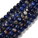 Natural South Africa Sodalite Beads Strands, Round, 8mm, Hole: 1mm, about 45~50pcs/strand, 15.7 inch, 5Strand/Set