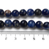 Natural South Africa Sodalite Beads Strands, Round, 8mm, Hole: 1mm, about 45~50pcs/strand, 15.7 inch, 5Strand/Set