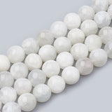 Natural Rainbow Moonstone Beads Strands, Round, 6~7mm, Hole: 1mm, about 60~67pcs/strand, 15.7 inch, 3Strand/Set