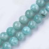 Natural Amazonite Beads Strands, Grade A, Round, 6mm, Hole: 0.8mm, about 30~33pcs/strand, 7.4 inch, 5Strand/Set