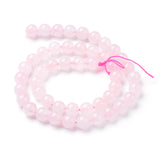 Natural Rose Quartz Beads Strands, Round, 4~4.5mm, Hole: 0.8mm, about 90pcs/strand, 15 inch, 5Strand/Set