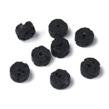 Natural Lava Rock Beads Strands, Heishi Beads, Flat Round/Disc, 6x3mm, Hole: 1mm, about 119~131pcs/strand, 14.76~15.74 inch(37.5~40cm), 3Strand/Set