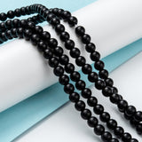 Natural Black Onyx Beads Strands, Dyed & Heated, Frosted, Round, 6mm, Hole: 2mm, about 65pcs/strand, 14.80 inch(37.6cm), 5Strand/Set