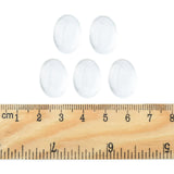 Transparent Oval Glass Cabochons, Clear, 18x13x4~5mm, 200pcs/Set