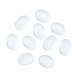 Transparent Oval Glass Cabochons, Clear, 18x13x4~5mm, 200pcs/Set