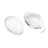 Transparent Glass Cabochons, Clear Glass Oval Cabochon for Cameo Photo Pendant Craft Jewelry Making, Clear, 25x18x5mm, 200pcs/Set