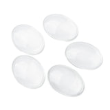 Transparent Oval Glass Cabochons, Clear, 40x30mm, 8mm(Range: 7~9mm) thick, 100pcs/Set