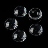 Transparent Glass Cabochons, Clear Dome Cabochon for Cameo Photo Pendant Jewelry Making, Clear, 15.5~16x4~5mm, 200pcs/Set