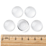 Transparent Glass Cabochons, Clear Dome Cabochon for Cameo Photo Pendant Jewelry Making, Clear, 17.5~18x5mm, 200pcs/Set