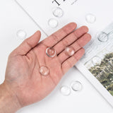 Transparent Glass Cabochons, Clear Dome Cabochon for Cameo Photo Pendant Jewelry Making, Clear, 17.5~18x5mm, 200pcs/Set