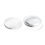 Transparent Glass Cabochons, Clear Dome Cabochon for Cameo Photo Pendant Jewelry Making, Clear, 34.5~36x7.5mm, 50pcs/Set