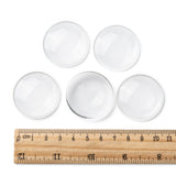 Transparent Glass Cabochons, Clear Dome Cabochon for Cameo Photo Pendant Jewelry Making, Clear, 34.5~36x7.5mm, 50pcs/Set