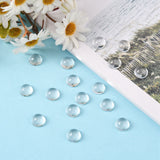 Transparent Half Round Glass Cabochons, Clear, 12~13x5.5~6.5mm, 200pc/Set