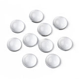 Transparent Half Round Glass Cabochons, Clear, 24~25x11~12mm, 100pc/Set