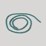 Imitation Jade Glass Faceted Rondelle Beads Strands, Dark Cyan, 3x2mm, Hole: 1mm, about 198pcs/strand, 15.7 inch