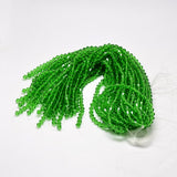 Imitate Austrian Crystal Bicone Glass Beads Strands, Grade AA, Faceted, Spring Green, 4x4mm, Hole: 1mm, about 82~85pcs/strand, 30.5~31cm, 10Strand/Set