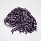 Imitate Austrian Crystal Bicone Glass Beads Strands, Grade AA, Faceted, Purple, 4x4mm, Hole: 1mm, about 82~85pcs/strand, 30.5~31cm, 10Strand/Set