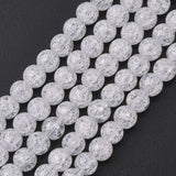 Synthetic Crackle Quartz Beads Strands, Round, Clear, 6mm, Hole: 1mm, about 66pcs/strand, 15.7 inch, 10Strand/Set