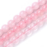 Natural Rose Quartz Beads Strands, Round, 8mm, Hole: 1mm, about 46pcs/strand, 10Strand/Set