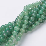 Natural Green Aventurine Beads Strands, Round, 6mm, Hole: 0.8mm, about 60~61pcs/strand, 15~16 inch, 10Strand/Set