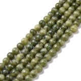 Natural Gemstone Beads, Taiwan Jade, Natural Energy Stone Healing Power for Jewelry Making, Round, Olive Drab, 6mm, 10Strand/Set