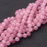 Natural Rose Quartz Beads Strands, Round, 6mm, Hole: 0.8mm, about 65pcs/strand, 15~16 inch, 10Strand/Set