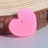 Heart Silicone Pendant Molds, Resin Casting Molds, for UV Resin, Epoxy Resin Craft Making, Clear, 35x35mm