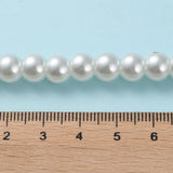 Glass Pearl Beads Strands, Pearlized, Round, White, 8mm, Hole: 1mm, about 100pcs/strand, 30.71 inch(78cm), 15Strands/Set