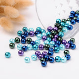 Ocean Mix Pearlized Glass Pearl Beads, Mixed Color, 8mm, Hole: 1mm, about 100pcs/bag