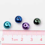 Ocean Mix Pearlized Glass Pearl Beads, Mixed Color, 8mm, Hole: 1mm, about 100pcs/bag