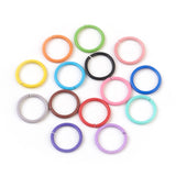 Iron Jump Rings, Open Jump Rings, Mixed Color, 18 Gauge, 10x1mm, Inner Diameter: 8mm, 200pc/Set