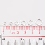 1600 pcs Iron Open Jump Rings, Metal Connectors for DIY Jewelry Crafting and Keychain Accessories, Silver Color Plated, 18~21 Gauge, 4~10x0.7~1mm, Inner Diameter: 2.6~8mm, about 1600pcs/box