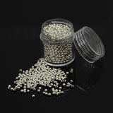 Iron Round Spacer Beads, Silver Color Plated, 2~5mm, Hole: 1~2mm(Five Size:5mm,hole:2mm,4mm,hole:1.7mm,3mm,hole: 1.2mm,2.5mm,hole:1mm,2mm,hole:0.8mm), 5Box/Set