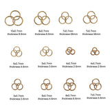 1 Box Iron Jump Rings, Open Jump Rings, Nickel Free, Antique Bronze, 18~21 Gauge, 4~10x0.7~1mm, Inner Diameter: about 2.6mm/3.6mm/4.6mm/5.6mm/6.6mm/8.6mm, about 58g/box