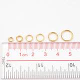 1 Box Iron Split Rings, Double Loops Jump Rings, 4mm/5mm/6mm/7mm/8mm/10mm, Golden