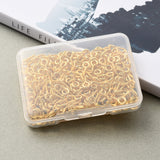 Iron Screw Eye Pin Peg Bails, For Half Drilled Beads, Golden, 10x5x1.2mm, Hole: 2.8mm, 300pcs/box