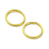 1 Box Iron Jump Rings Set, Mixed Sizes, Open Jump Rings, Round Ring, Golden, 18~21 Gauge, 4~10x0.7~1mm, Inner Diameter: 2.6~8mm, 10g/size, 6 sizes, about 1000pcs/box