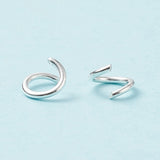 Jump Rings, Open, Iron, Silver Color Plated, 6x0.9mm, Inner Diameter: 4.2mm, about 9000pcs/1000g