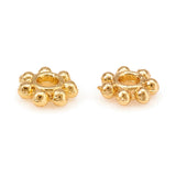 Alloy Daisy Spacer Beads, Long-Lasting Plated, Flower, Golden, 4x1mm, Hole: 1mm, 200pc/Set