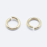 Brass Open Jump Rings, Long-Lasting Plated, Nickel Free, Ring, Real 18K Gold Plated, 20 Gauge, 5x0.8mm, Inner Diameter: 3.4mm, about 870pcs/bag, about 50g/bag