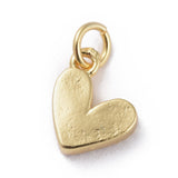 Enamel Charms, with Brass Findings, Heart, Real 18k Gold Plated, Red, 9x7x2.5mm, Hole: 2.5mm, 10pc/Set