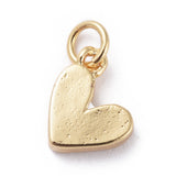 Enamel Charms, with Brass Findings, Heart, Real 18k Gold Plated, White, 9x7x2.5mm, Hole: 2.5mm, 10pc/Set