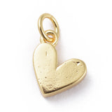 Enamel Charms, with Brass Findings, Heart, Real 18k Gold Plated, Dark Turquoise, 9x7x2.5mm, Hole: 2.5mm, 10pc/Set